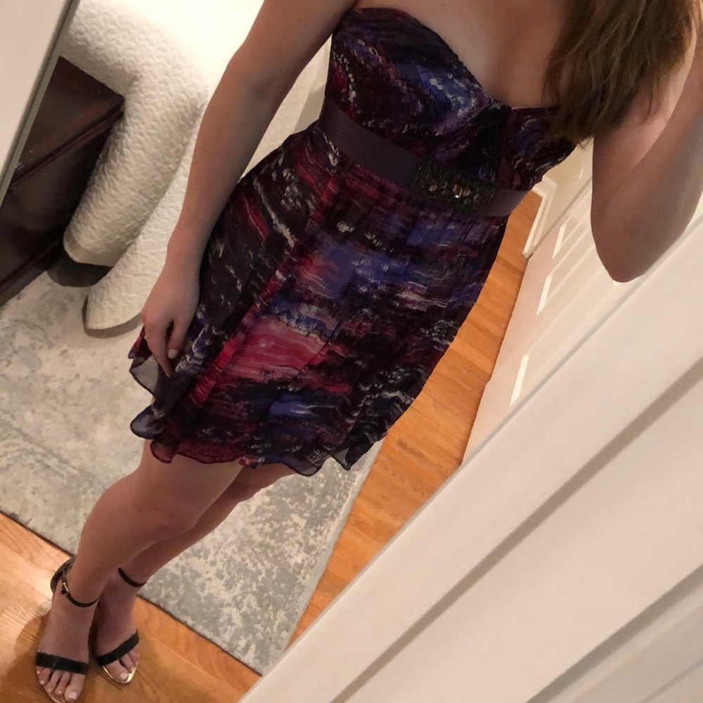 BCBG multicolor party dress